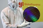 A silicon wafer at the Globalfoundries Inc. semiconductor plant in Dresden, Germany.&nbsp;