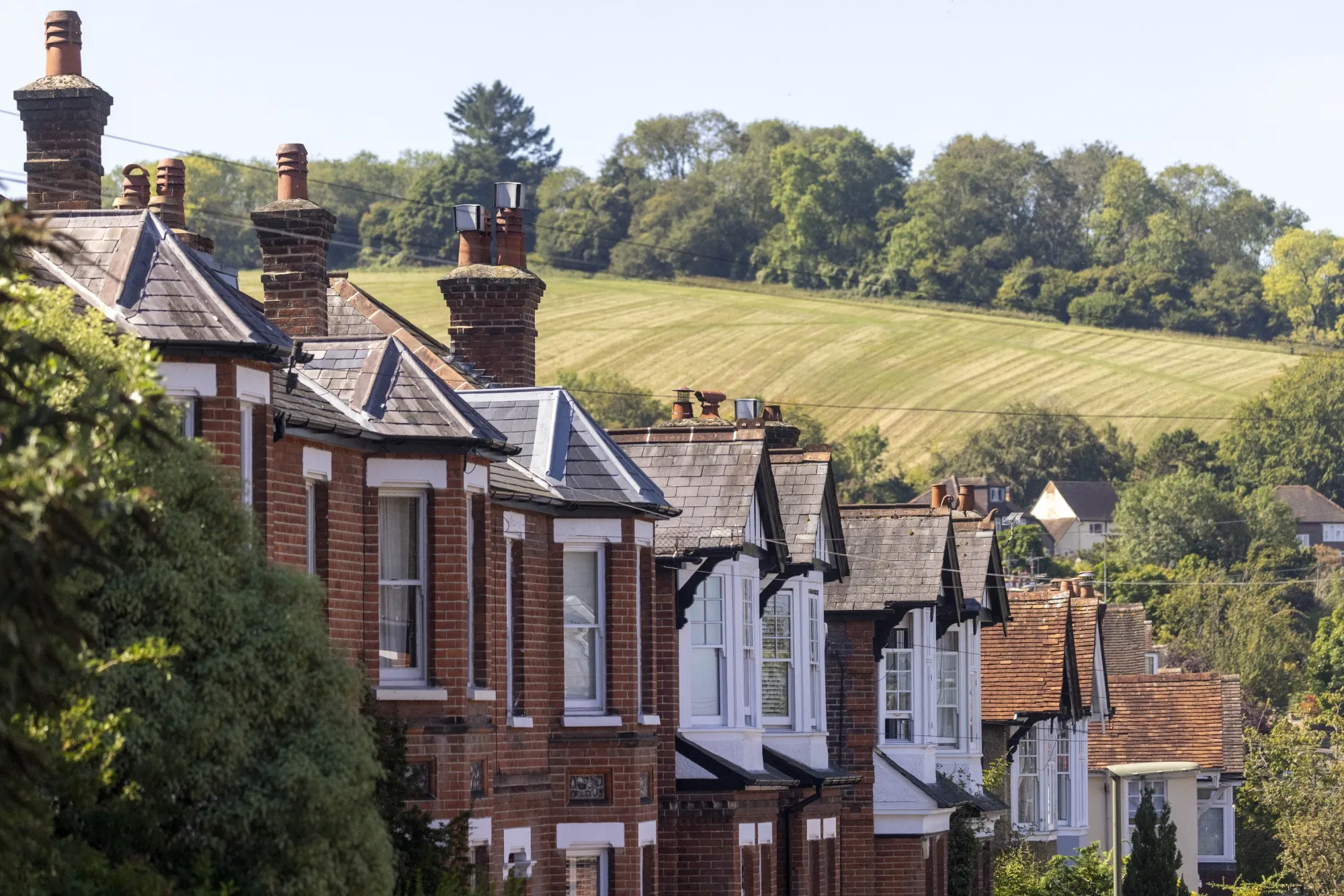 Residential properties in Guildford, UK.