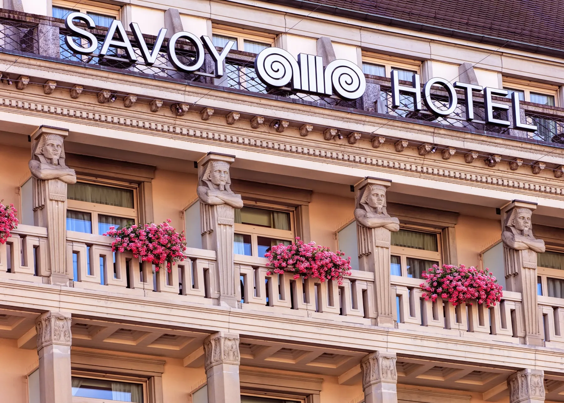 The Mandarin Oriental Savoy hotel on Paradeplatz in Zurich.