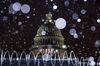Snow falls outside the U.S. Capitol in Washington, D.C., on Feb. 10.