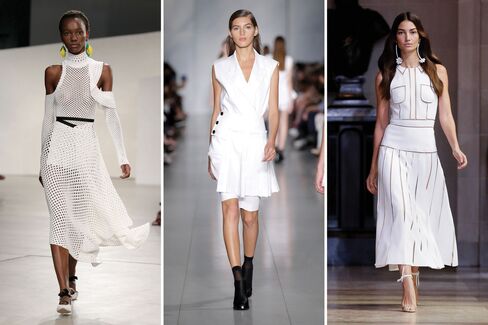 From left: Proenza Schouler; DKNY; Carolina Herrera.