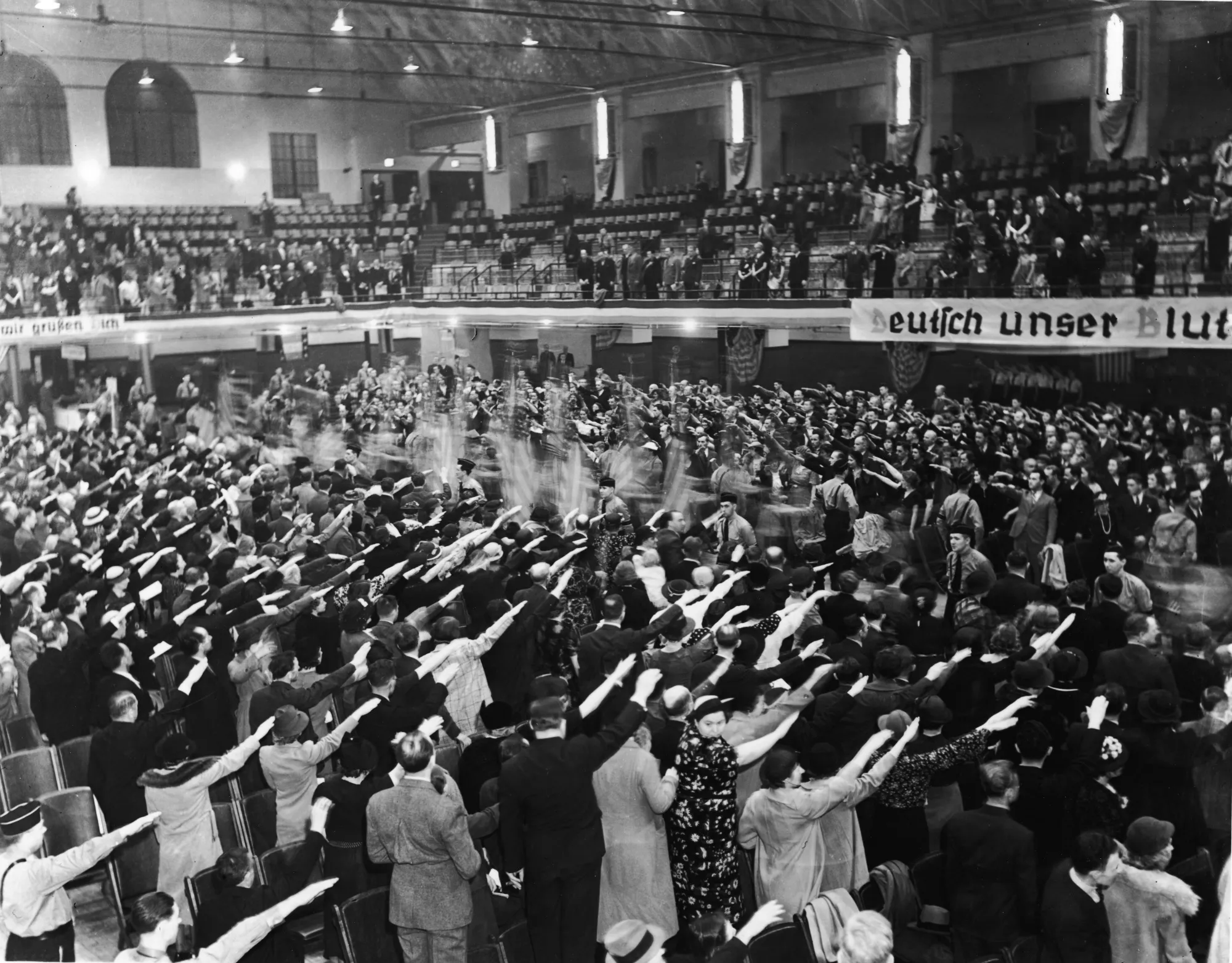 A 1938 Nazi rally in White Plains, New York.
