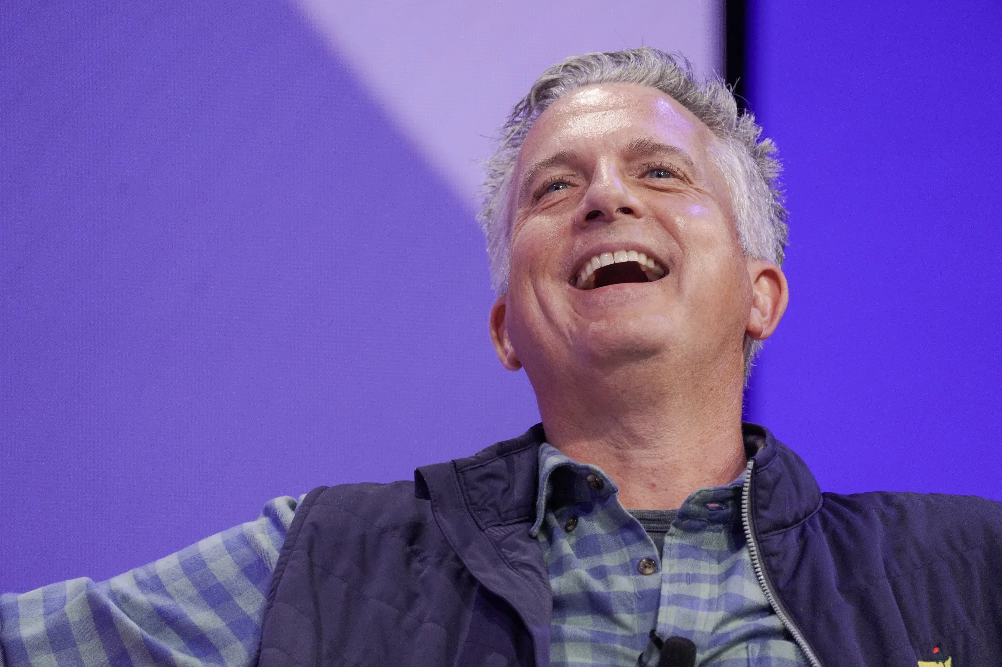Bill Simmons, founder and chief executive officer of the Ringer, during the Bloomberg Screentime event in Los Angeles, California, US, on Thursday, Oct. 12, 2023. Simmons hosts a podcast that will soon be available on Netflix.