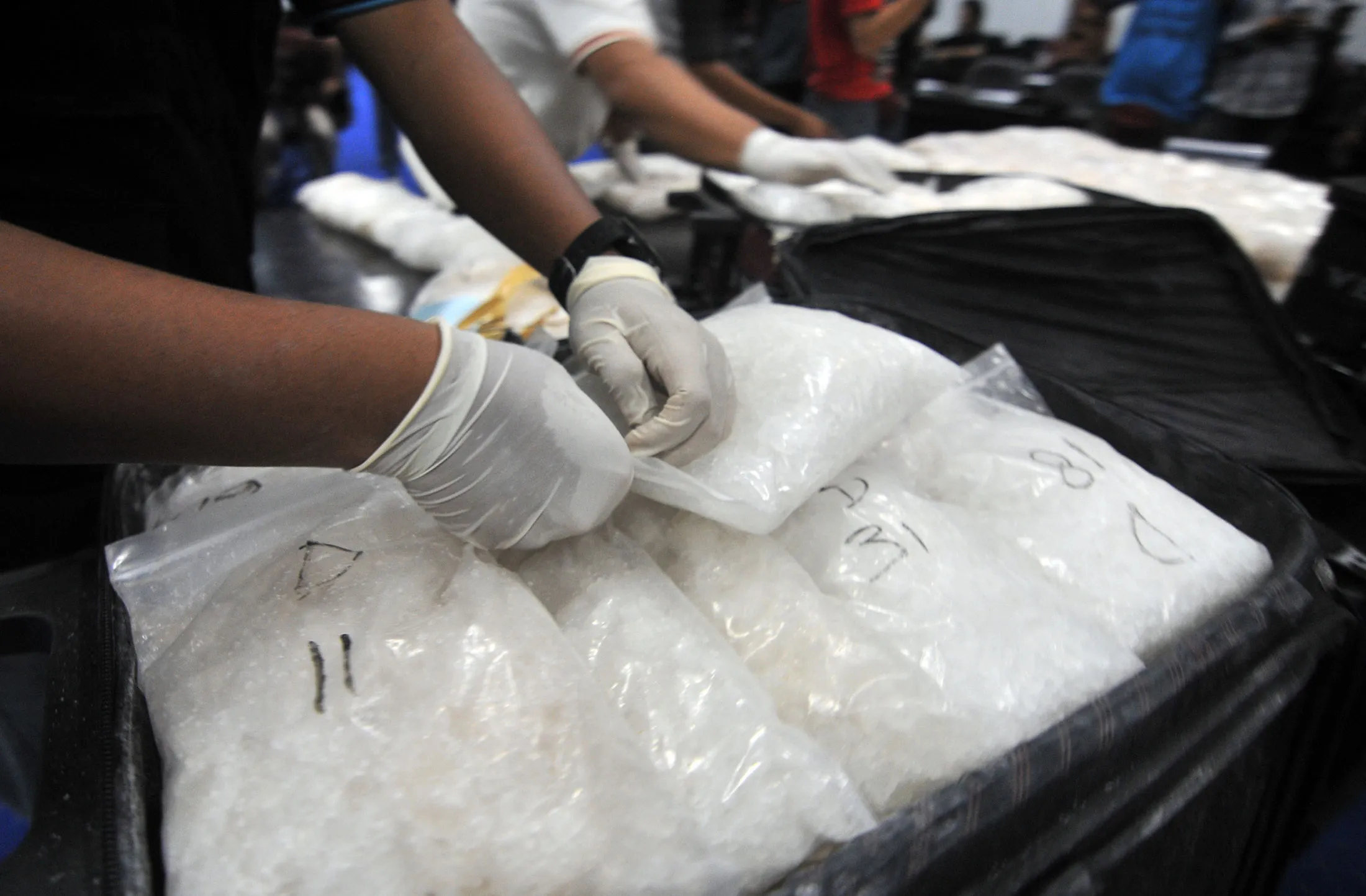 Crystal&nbsp;meth seized between&nbsp;Malaysia and Indonesia.&nbsp;