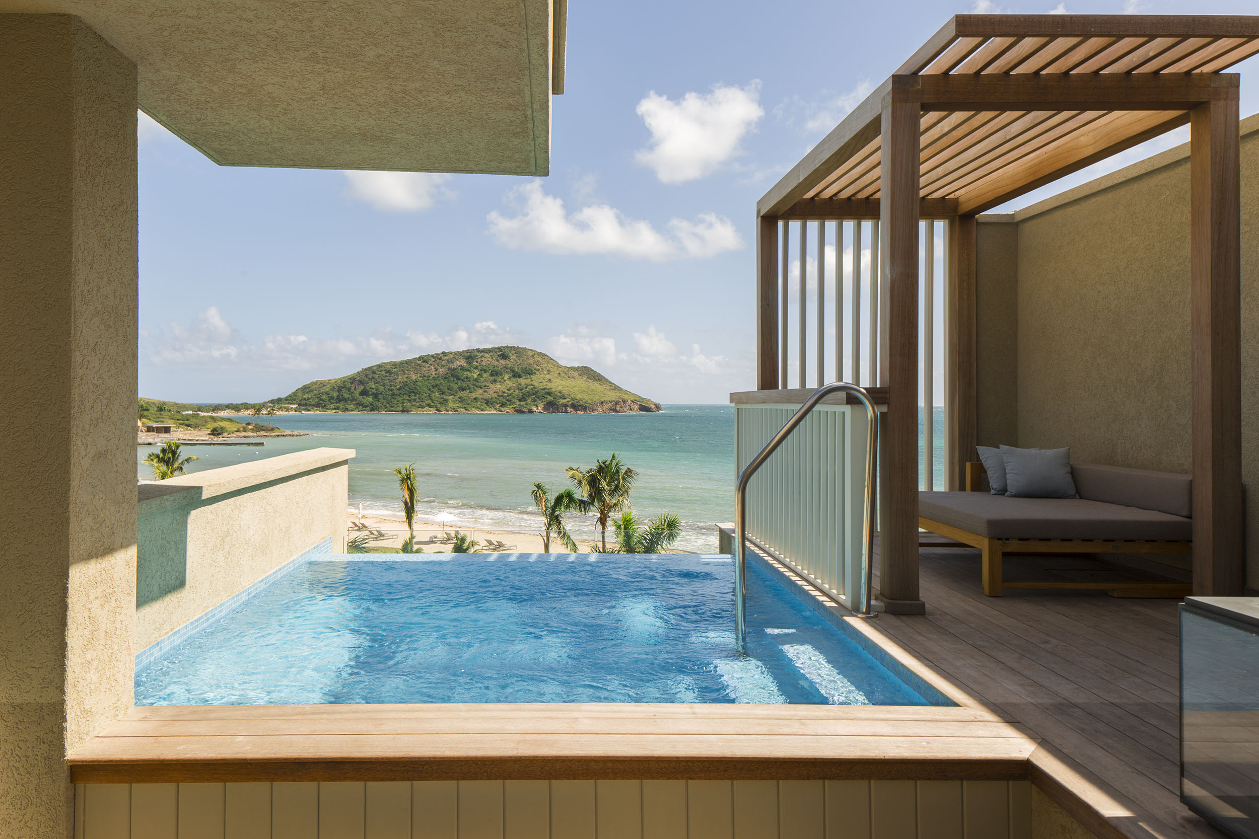 View&nbsp;from a private plunge pool at the Park Hyatt St. Kitts.