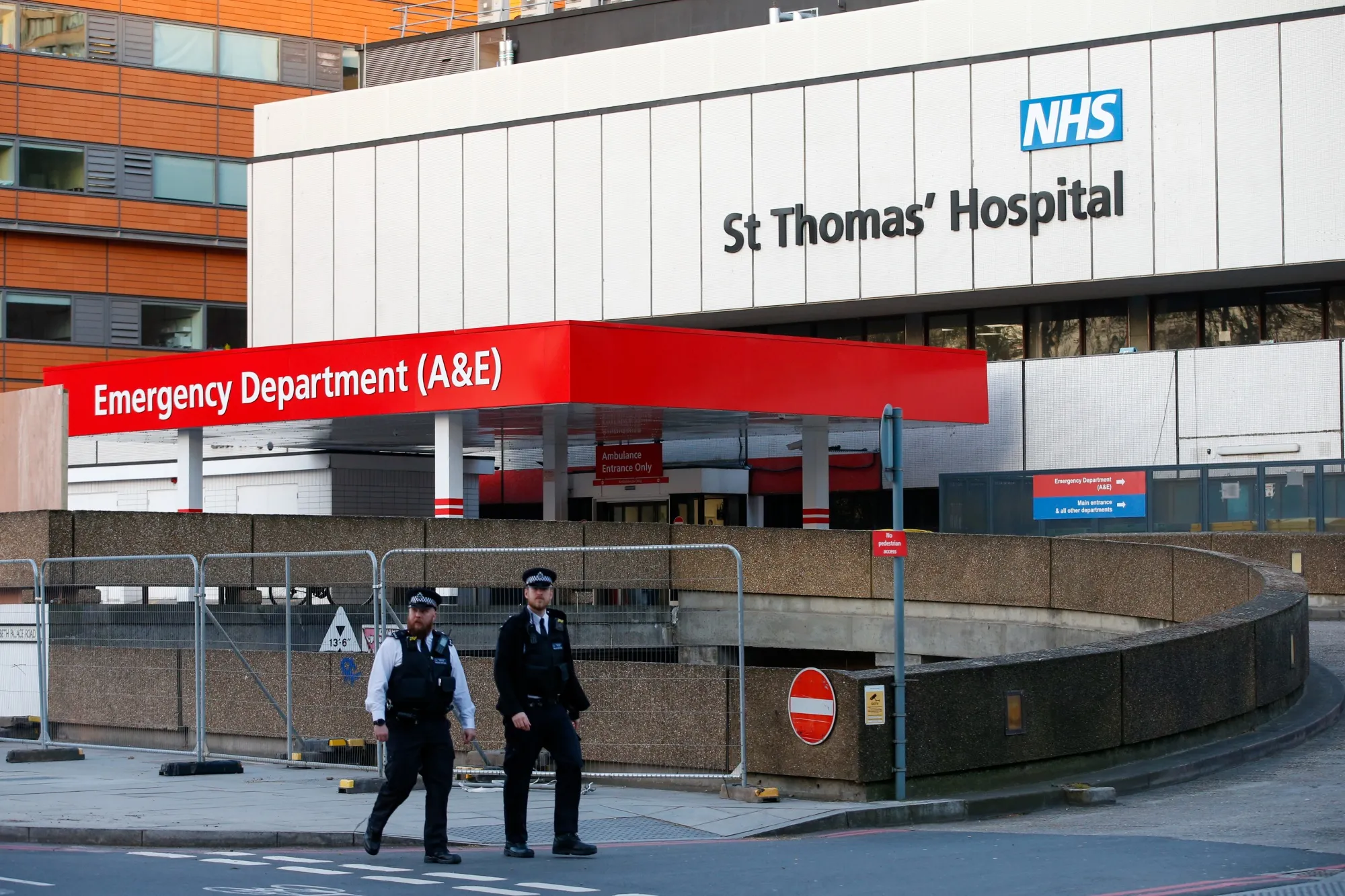 St Thomas' Hospital, operated by Guy's and St Thomas' NHS Foundation Trust, in London.