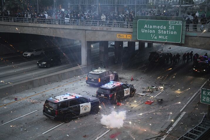 APTOPIX Immigration Raids Los Angeles