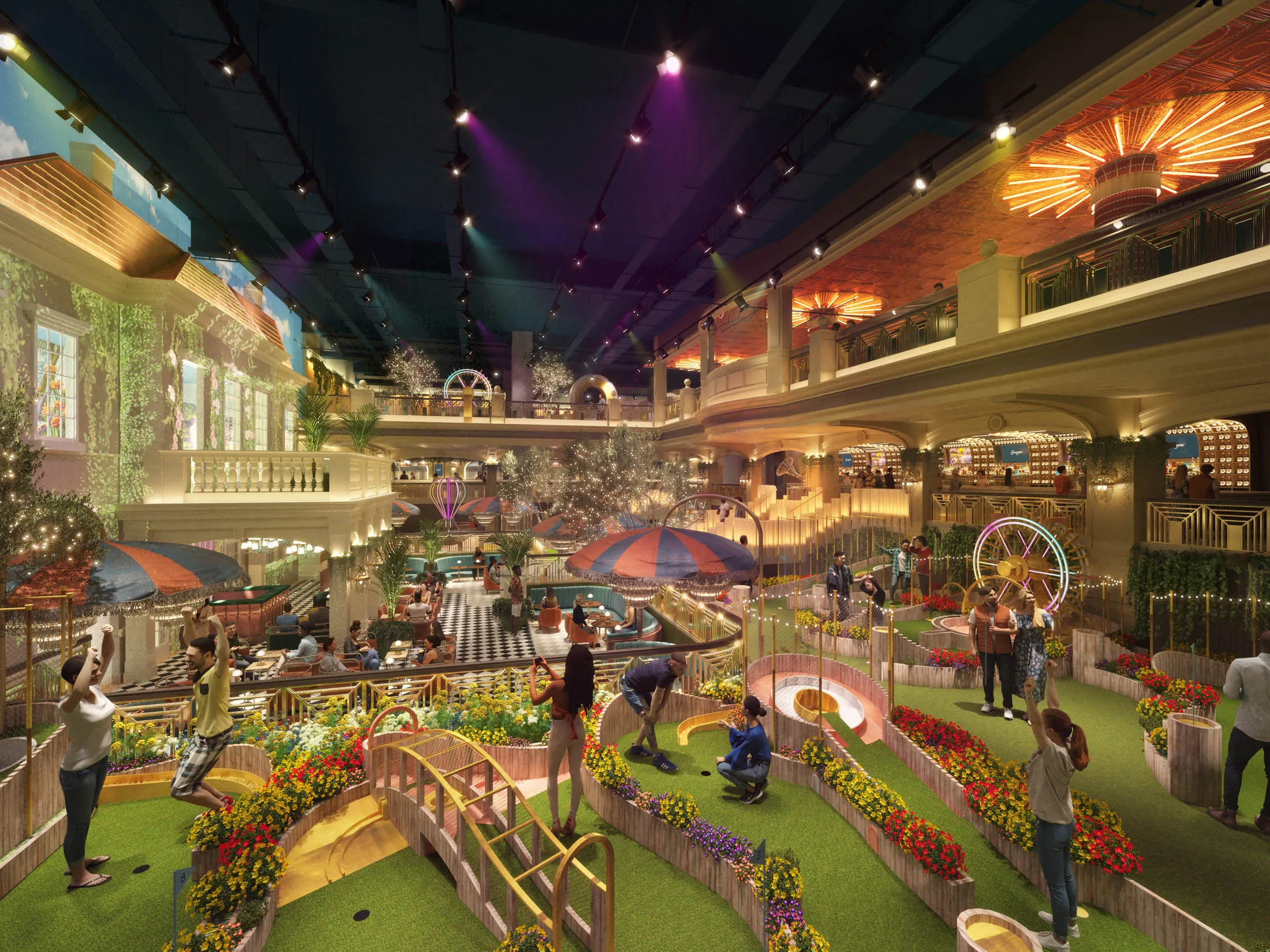 A rendering of the Swingers course in Las Vegas.