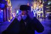 A man has his temperature checked in Beijing on Feb. 12.
