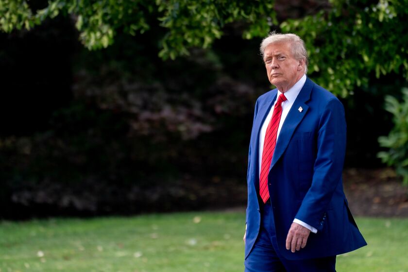 President Trump Departs White House For New Jersey