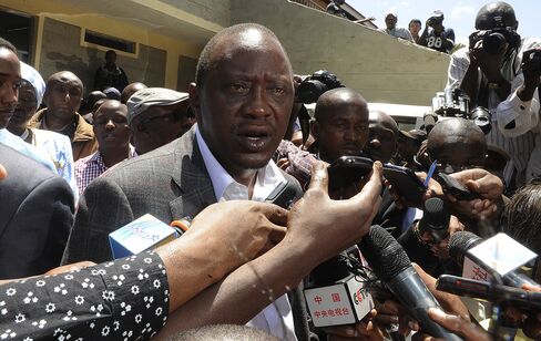 Kenya's Deputy Prime Minister Uhuru Kenyatta