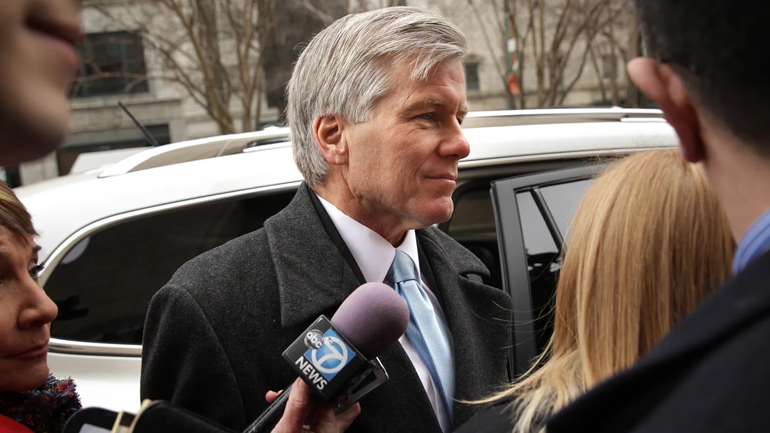 Former Virginia Governor Robert McDonnell arrives at U.S. District Court for the Eastern District of Virginia for his corruption trial sentencing on Jan. 6, 2015, in Richmond, Virginia.
