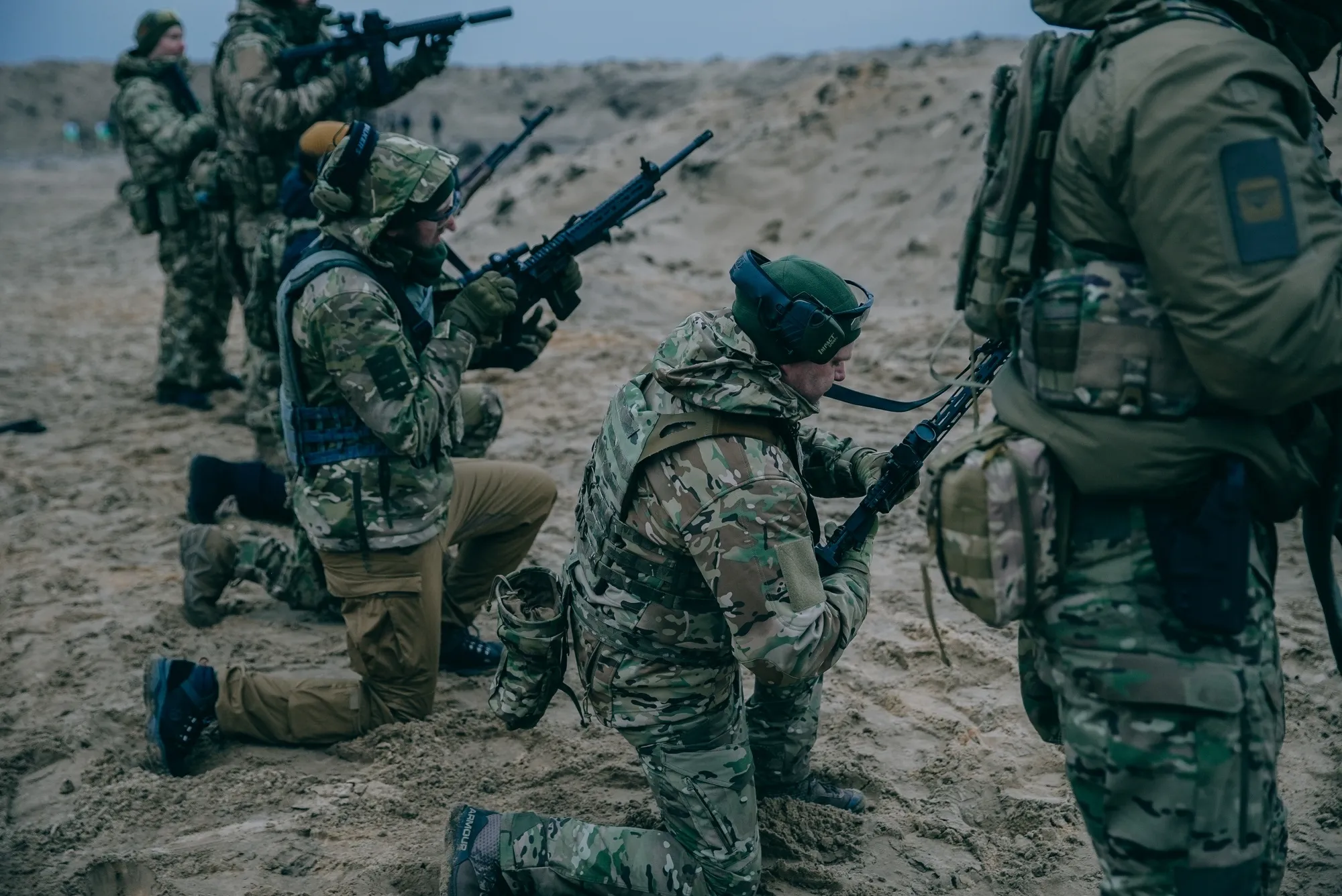 Marksmanship training in Kyiv region, Ukraine.