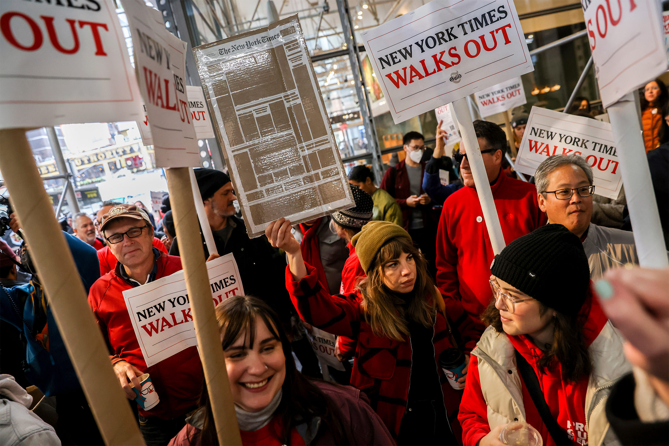 NY Times NYT Strike For Pay Benefits Is First In 40 Years Bloomberg