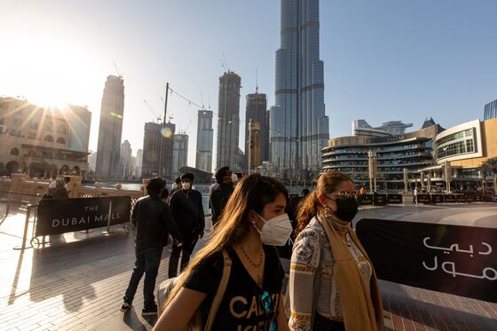 Dubai Stocks Tumble Amid More Virus-Linked Curbs on Travel