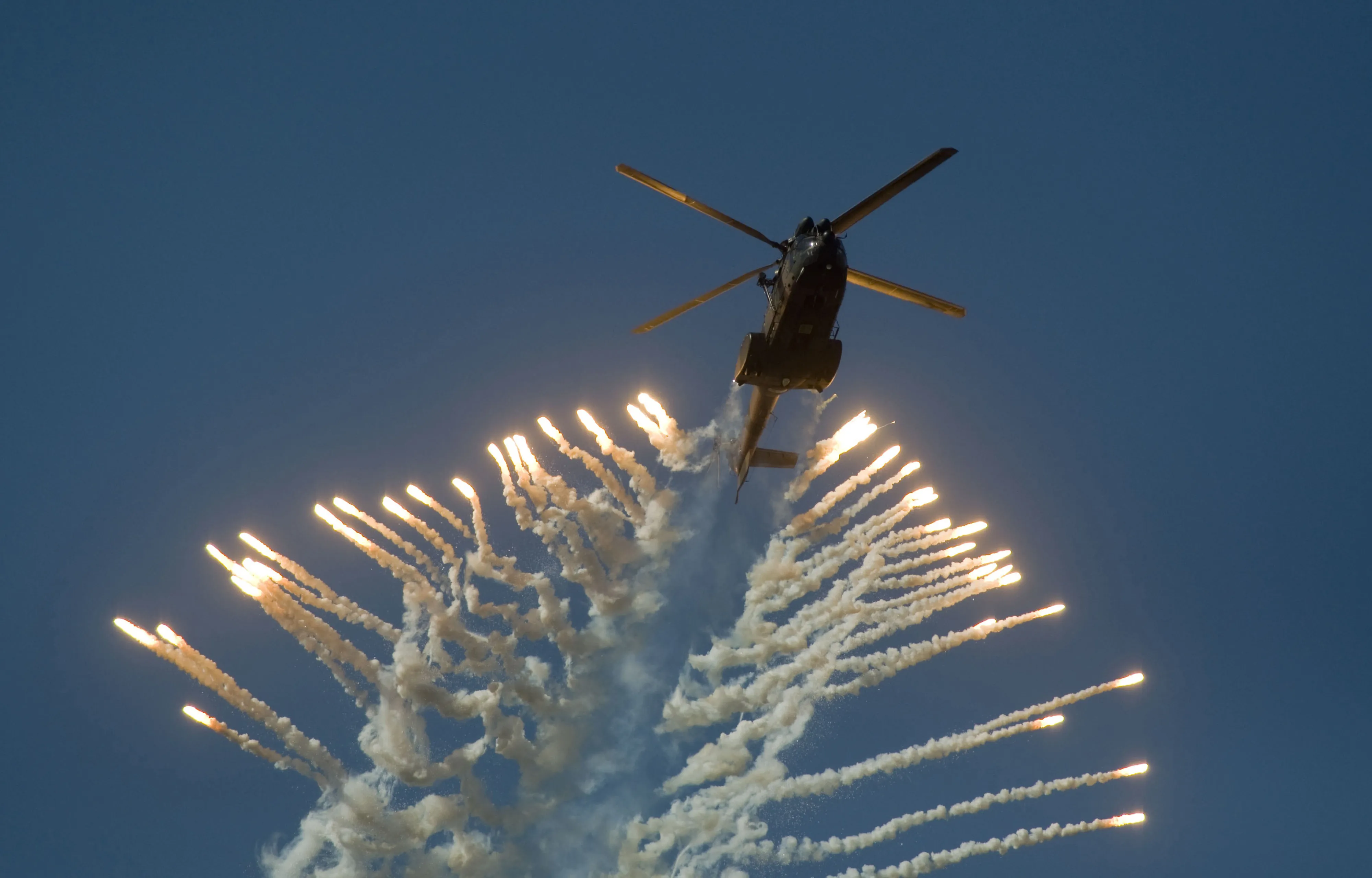 A South African military Oryx helicopter.