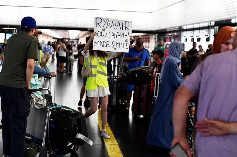 SPAIN-TRANSPORT-AIR-RYANAIR-STRIKE