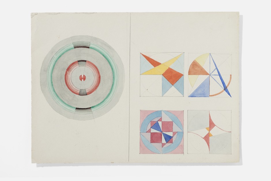 Abstract purity in an impure world: Marianne Ahlfeld-Heymann (attributed), exercise from a class on &quot;pictorial form theory&quot; by Paul Klee, 1923–24.