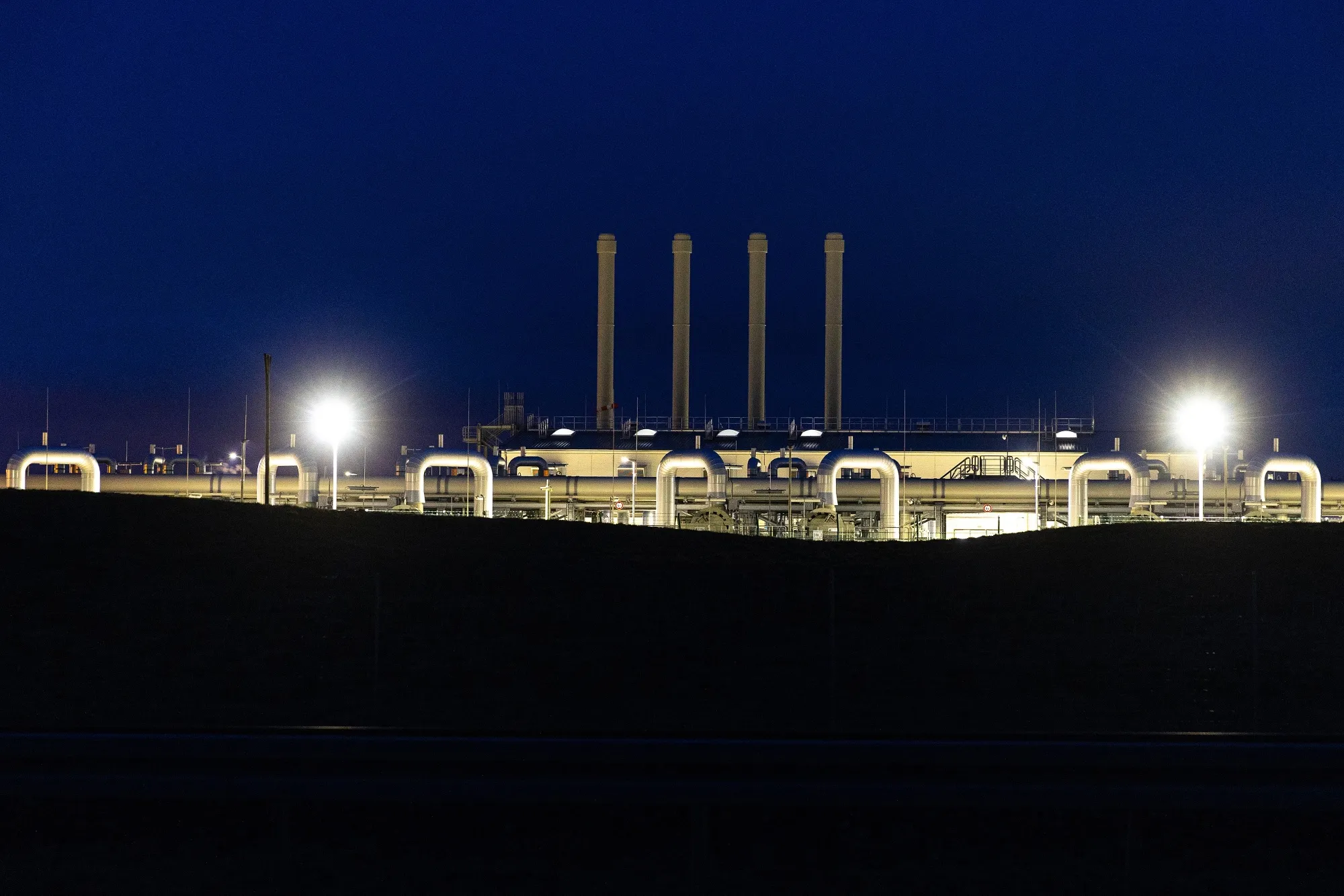 The gas receiving station of&nbsp;Nord Stream 2 in Lubmin, Germany.