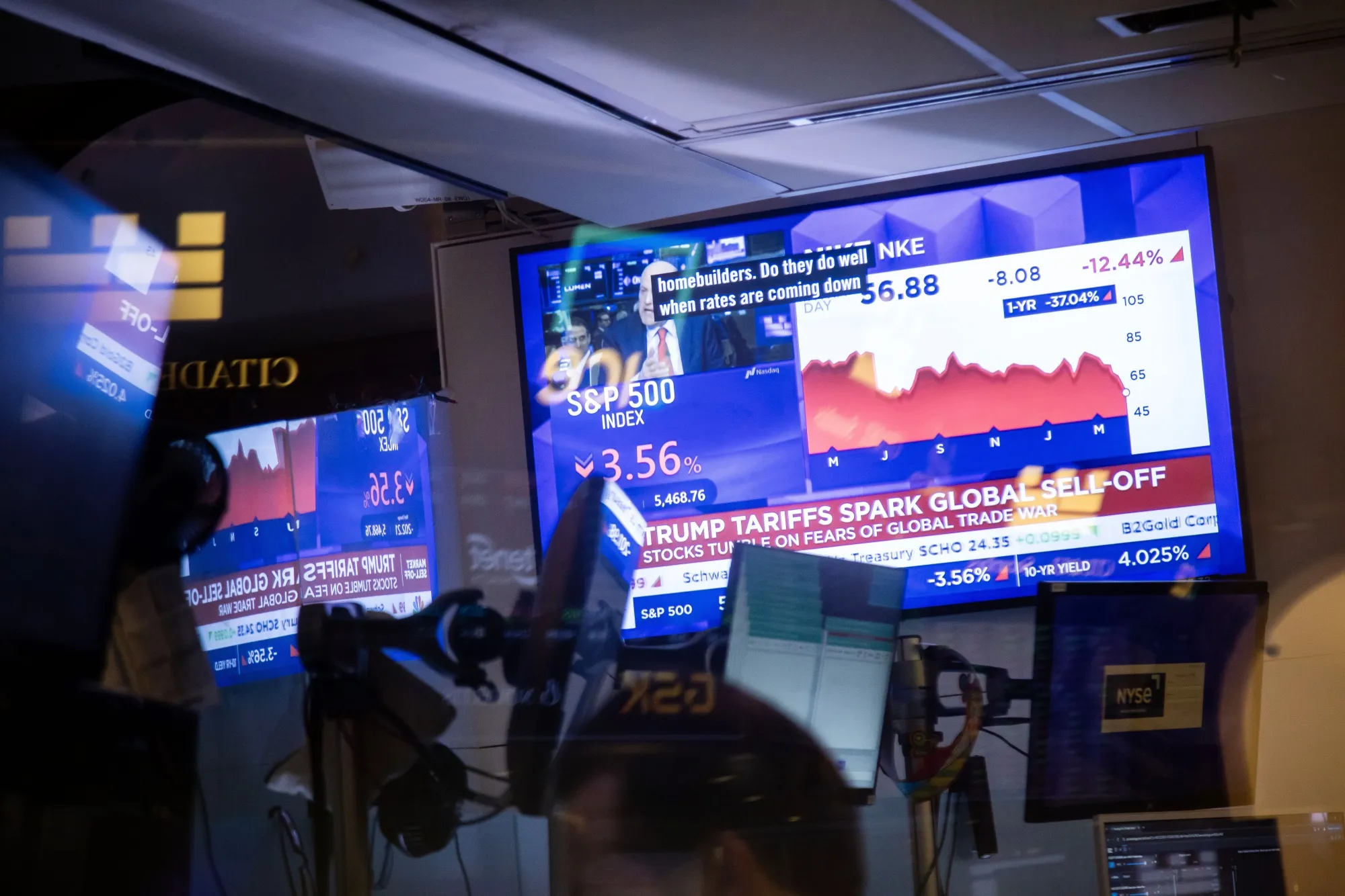 Traders sold off a broad range of US equities Thursday morning as the new round of tariffs sparked fears that the levies will slow growth and push the economy into a recession.&nbsp;