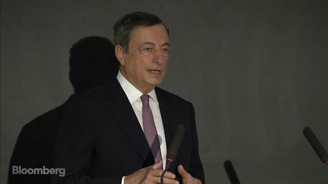 ECB's Draghi Urges Youth Jobs Focus to Guard Europe's Future - Bloomberg