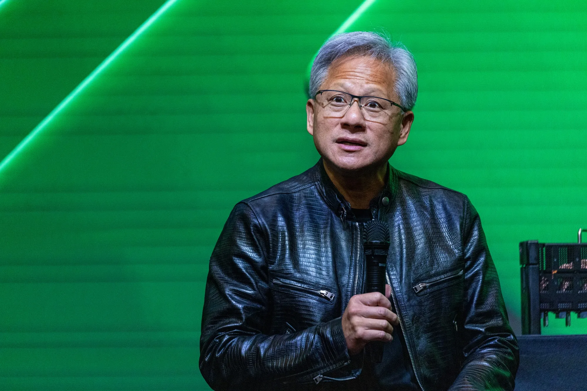Jensen Huang, co-founder and chief executive officer of Nvidia Corp.