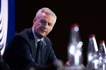 Bruno Le Maire, France's finance minister, looks on at the Organisation for Economic Co-operation and Development (OECD) forum in Paris.