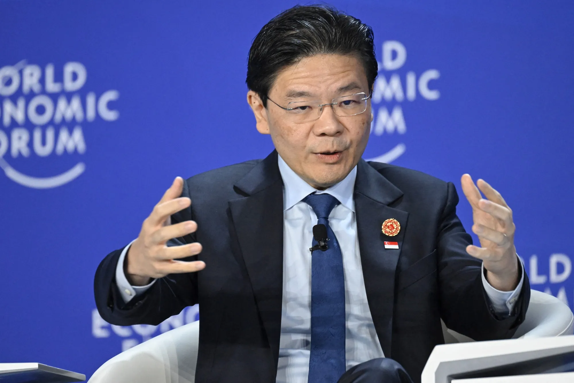 Lawrence Wong during&nbsp;the World Economic Forum&nbsp;in Tianjin, on June 25.