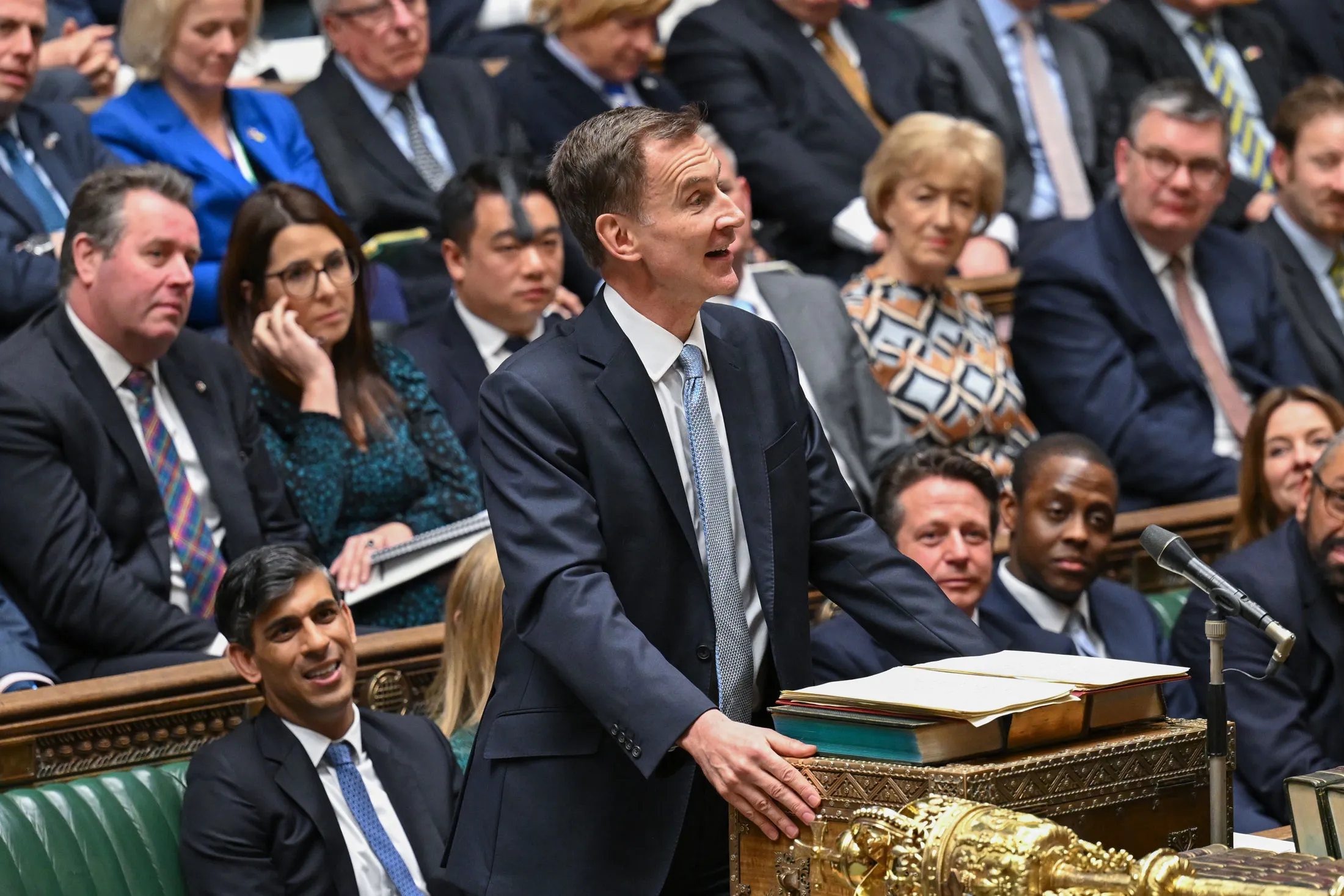 Jeremy Hunt delivers his budget to parliament on March 6.