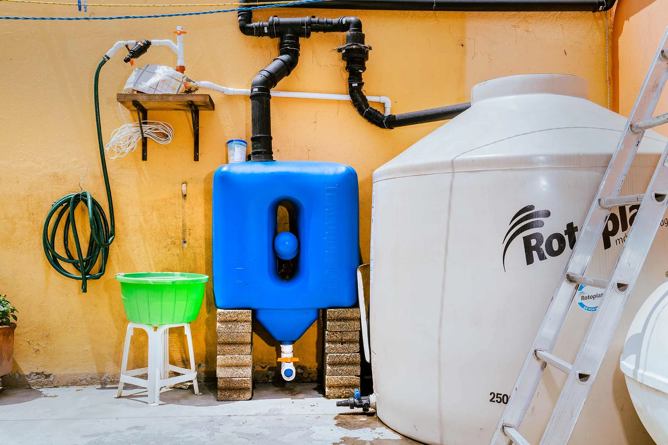 Isla Urbana’s rainwater capture and filtration system.