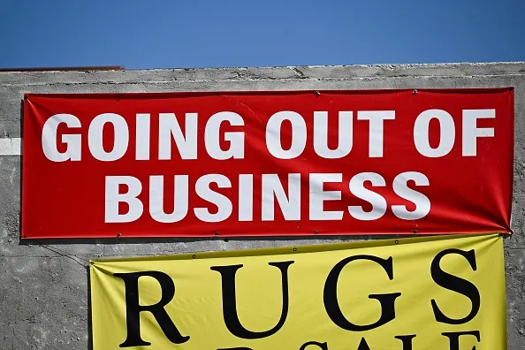 The economy is failing many small businesses.