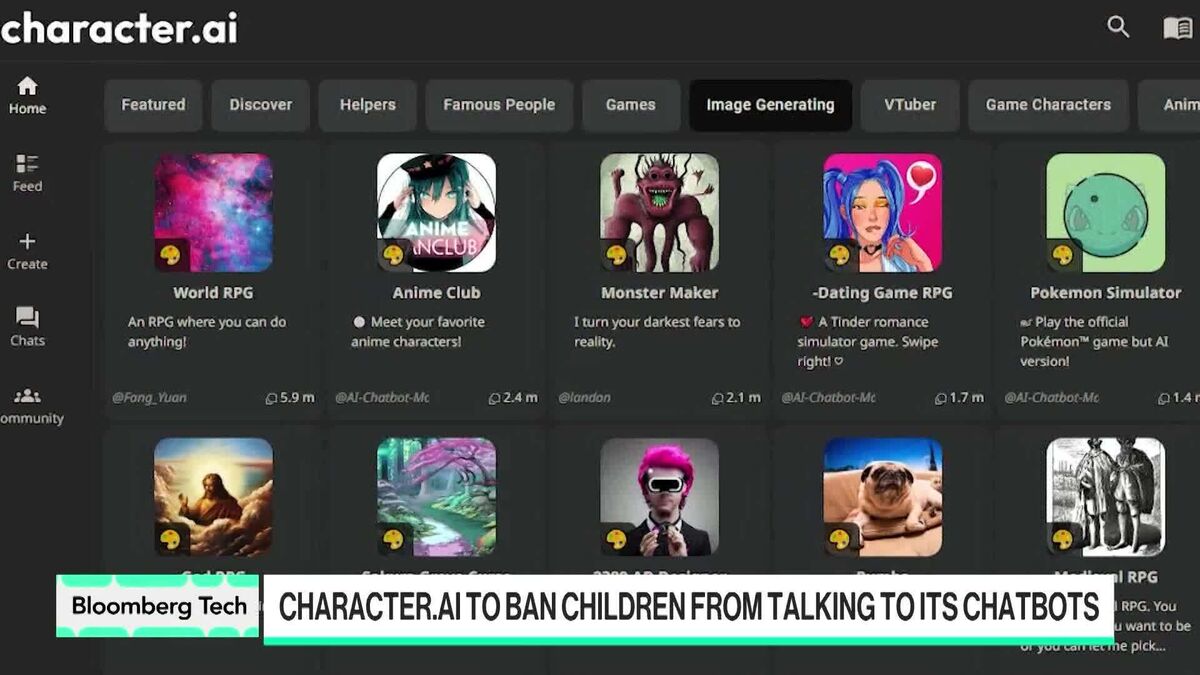 Character.AI to Ban Minors From Talking to Its Chatbots