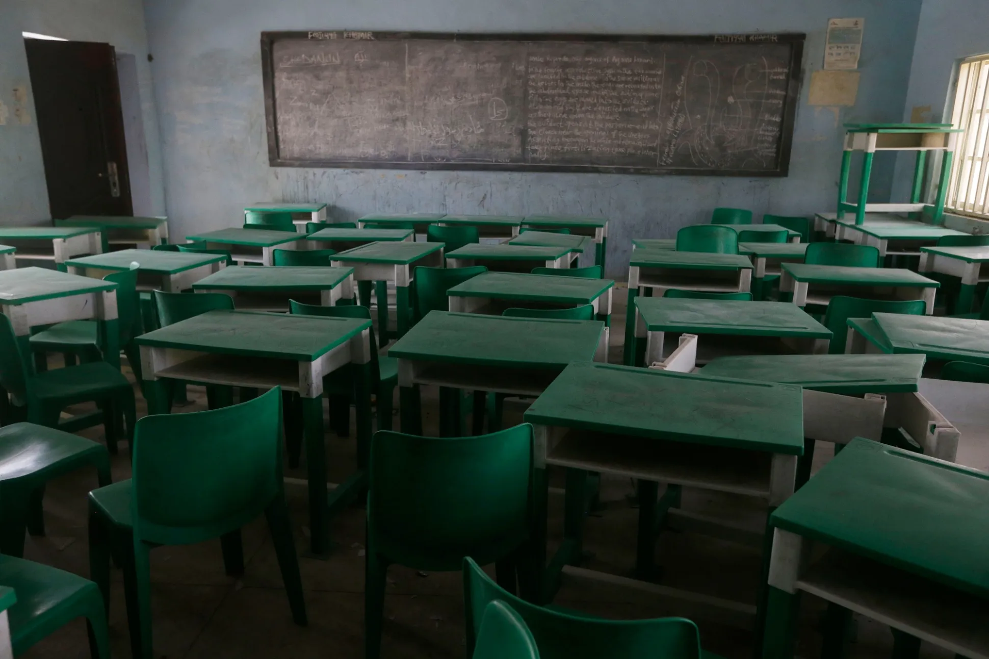 The Government Girls Secondary School following the abduction.
