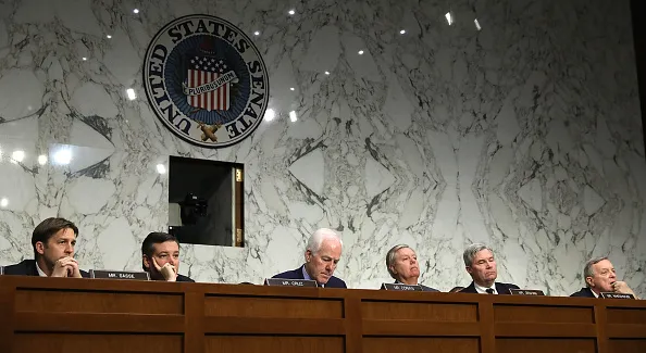 The four on the left are, yes, Republicans.
