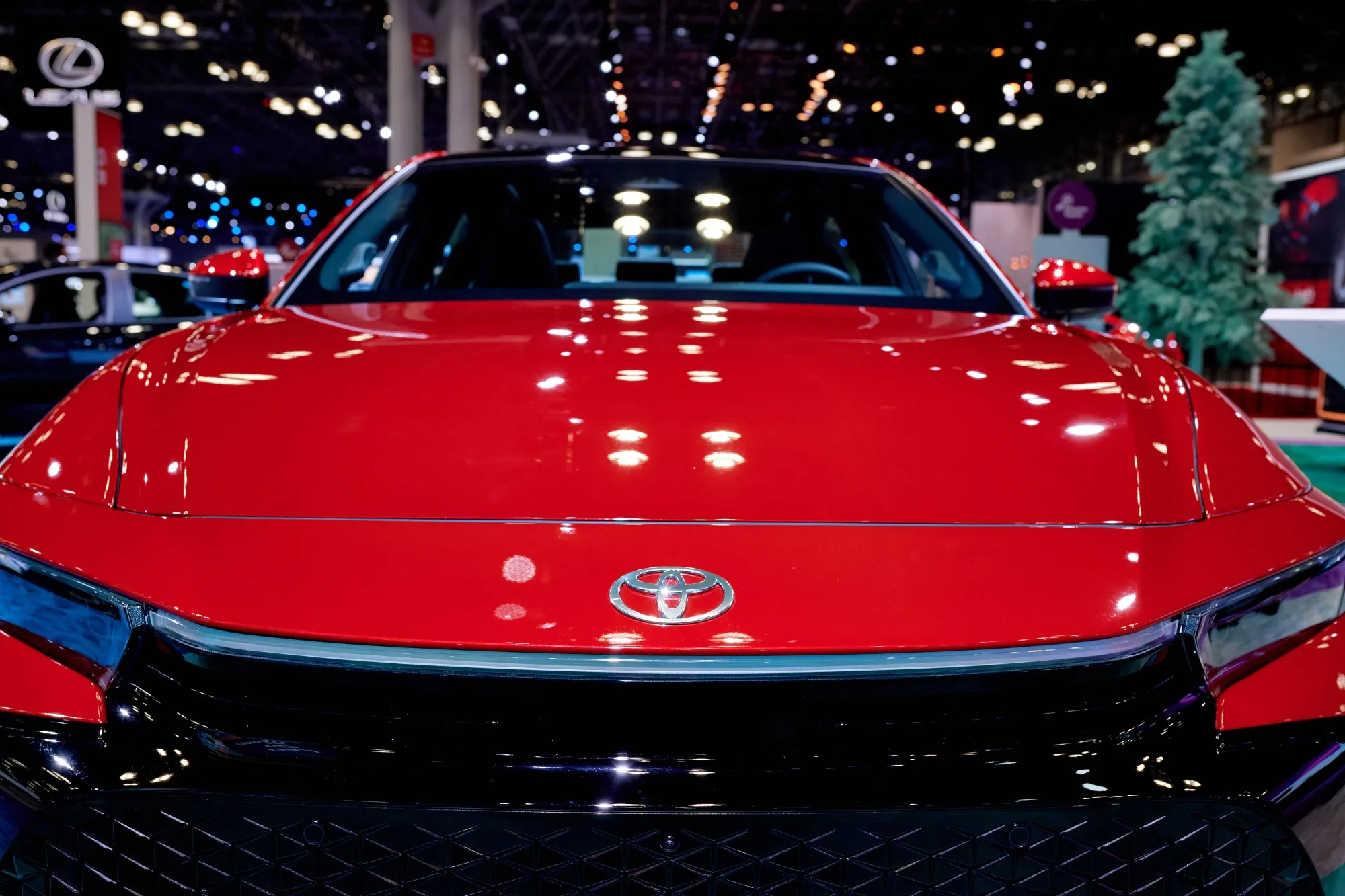 A 2024 Toyota Crown Platinum at the New York International Auto Show.