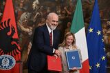ITALY-POLITICS-DIPLOMACY-ALBANIA