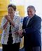 Brazil's president dilma rousseff and cuba's raul castro cut the ribbon inauguration ceremony of port overhaul project in mariel on jan. 27, 2014.