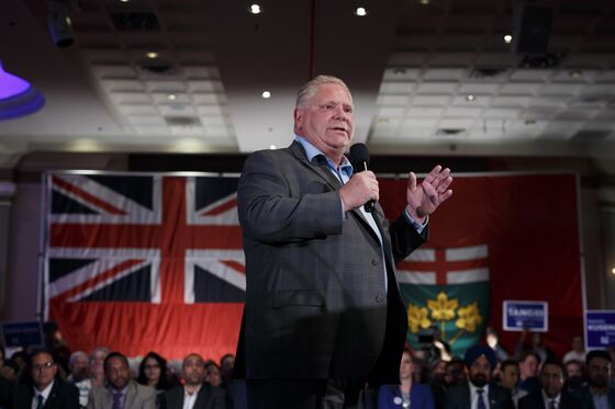 Trump-Like Populist Dangling Tax Cuts Favored in Ontario Vote