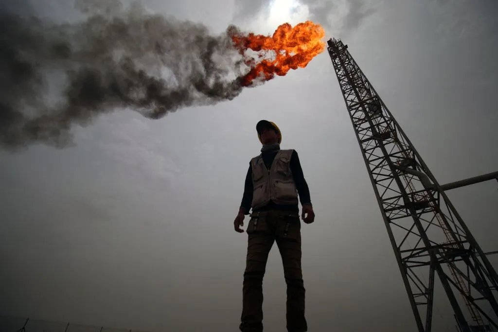 Inside the Zubair oil and gas field, in&nbsp;Basra, Iraq.