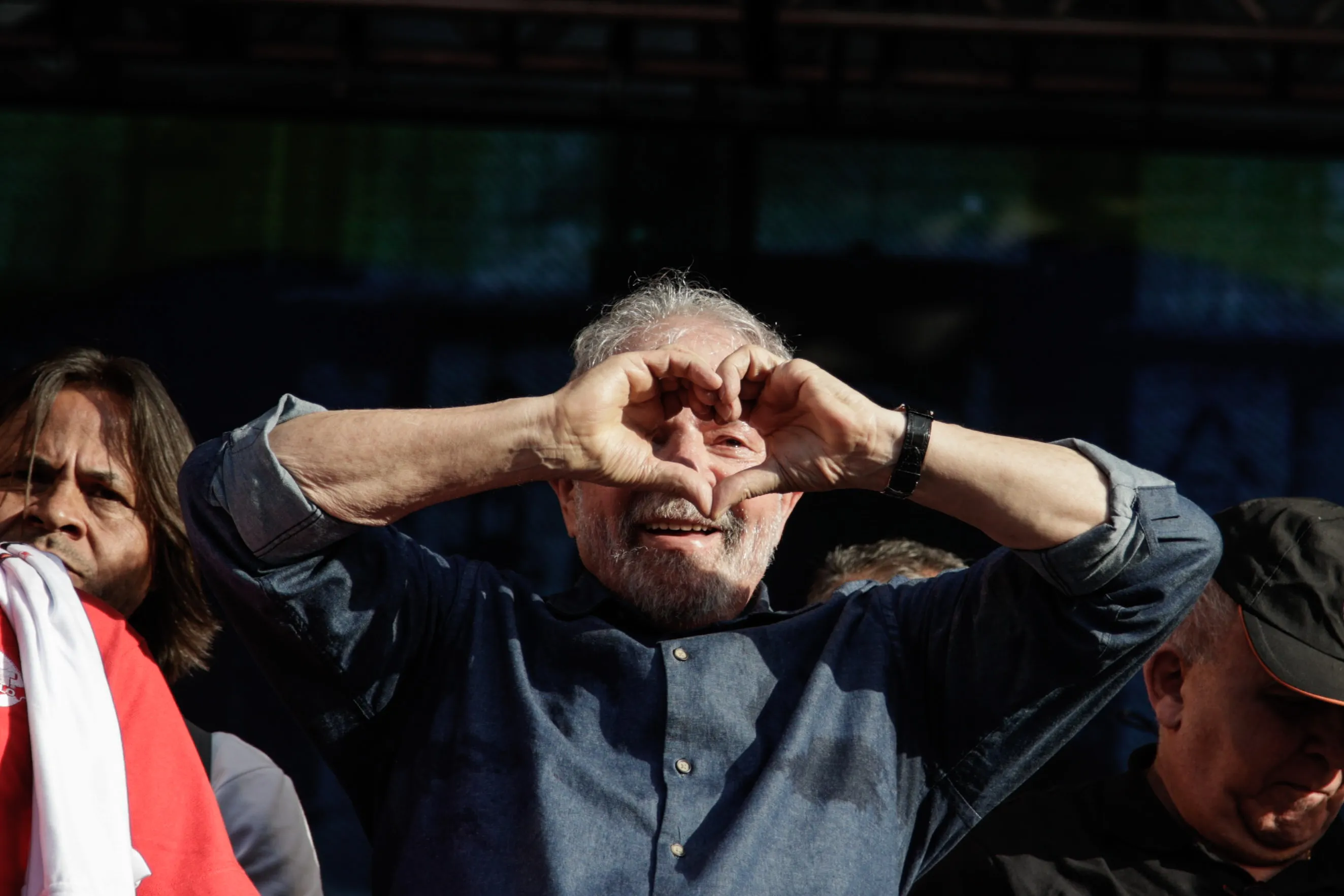 Luiz Inacio Lula da Silva during an event in Sao Paulo, on May 1.