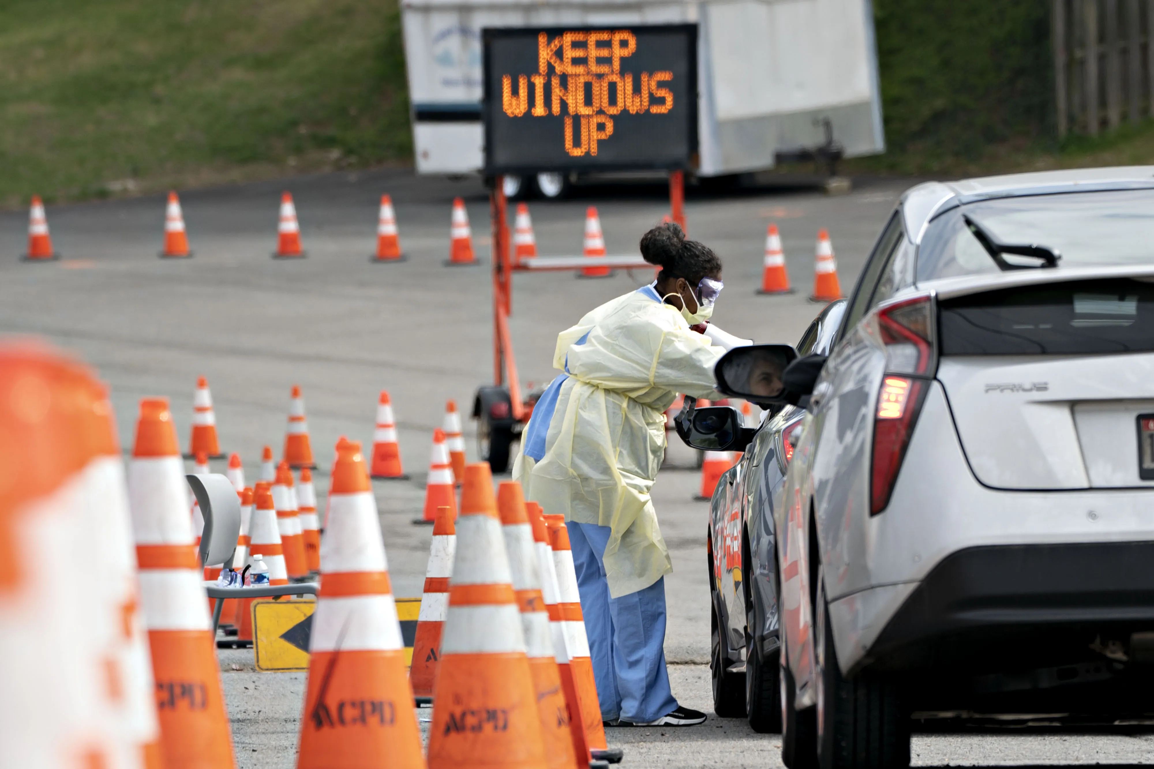 Virginia Hospital Centers Drive-Through Coronavirus Testing Site