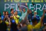 Jair Bolsonaro shows gratitude to supporters during an evangelical event called 'Women for Brazil', on Sept. 23.&nbsp;