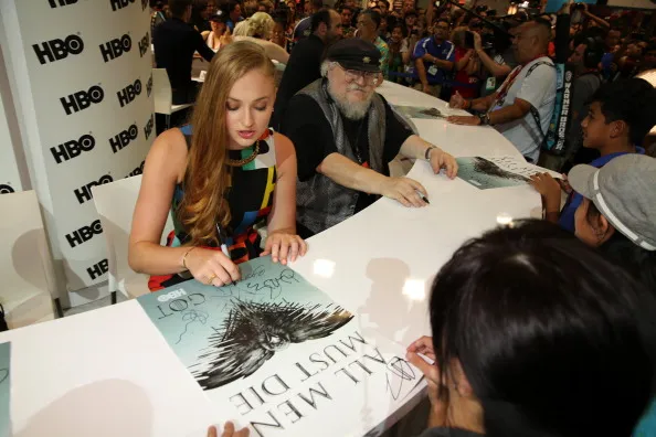 Actress Sophie Turner, in a happier scene.
