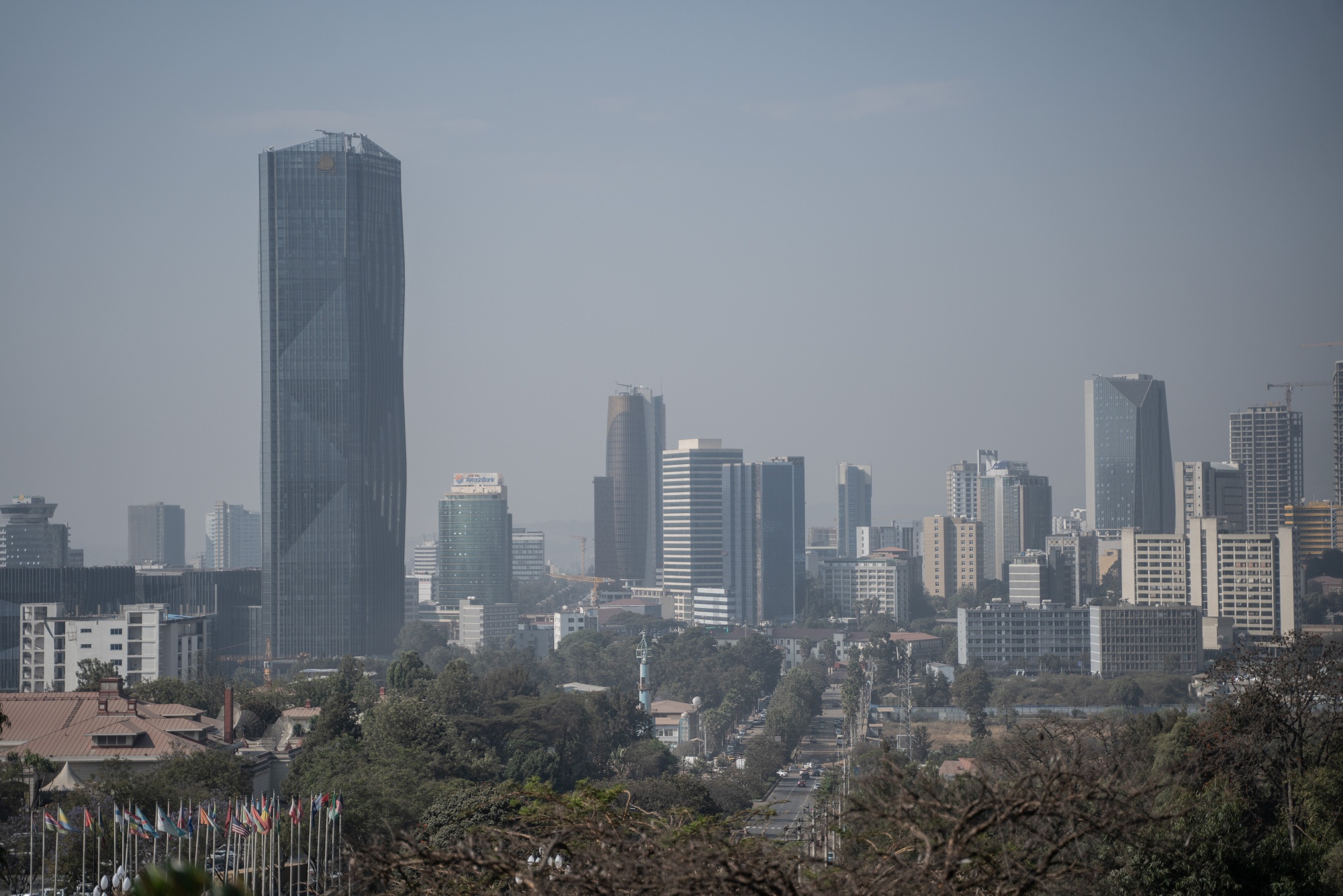 The financial district in Addis Ababa. Photographer: Amanuel Sileshi/Bloomberg