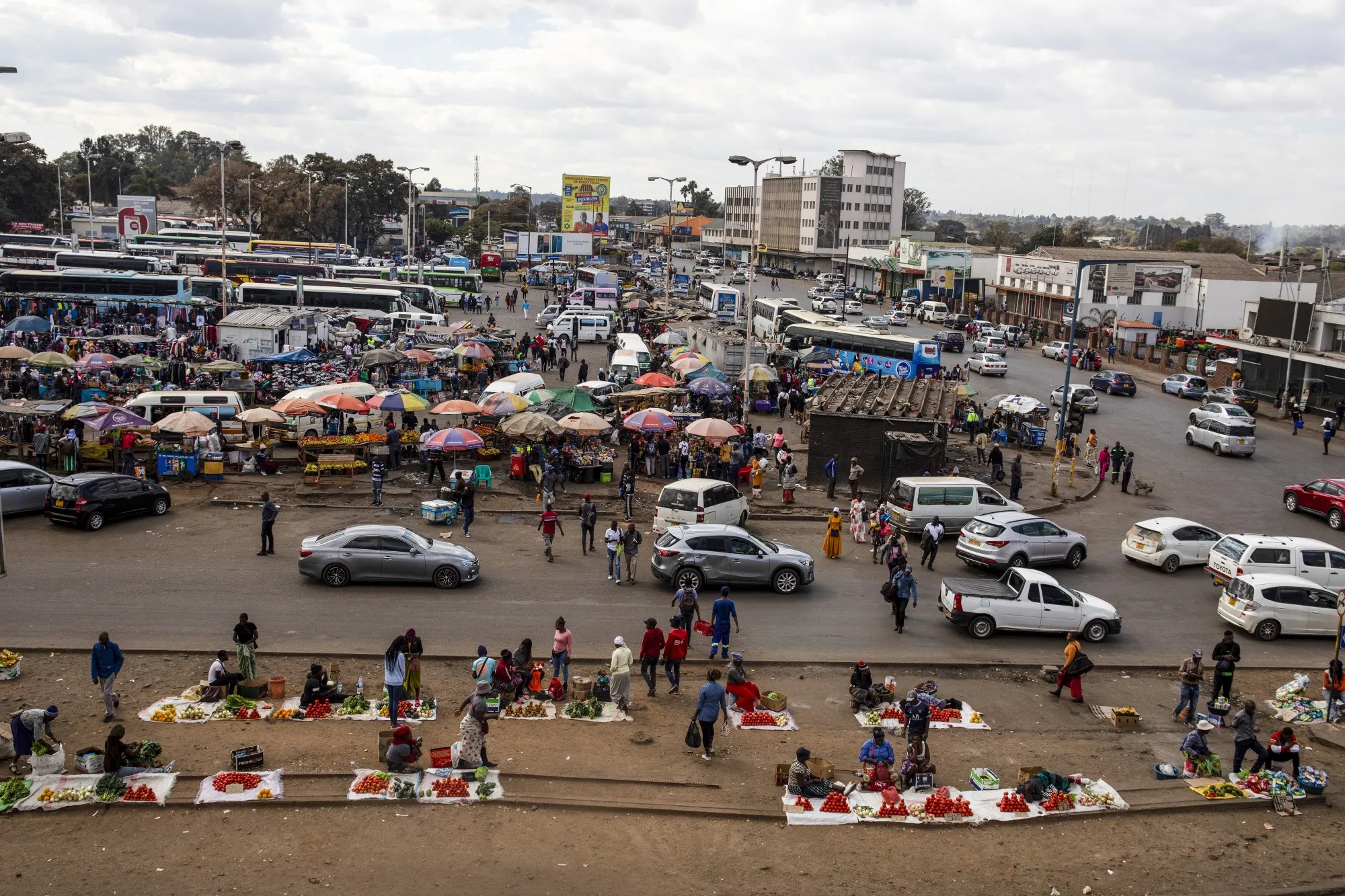 Downtown Harare, Zimbabwe.