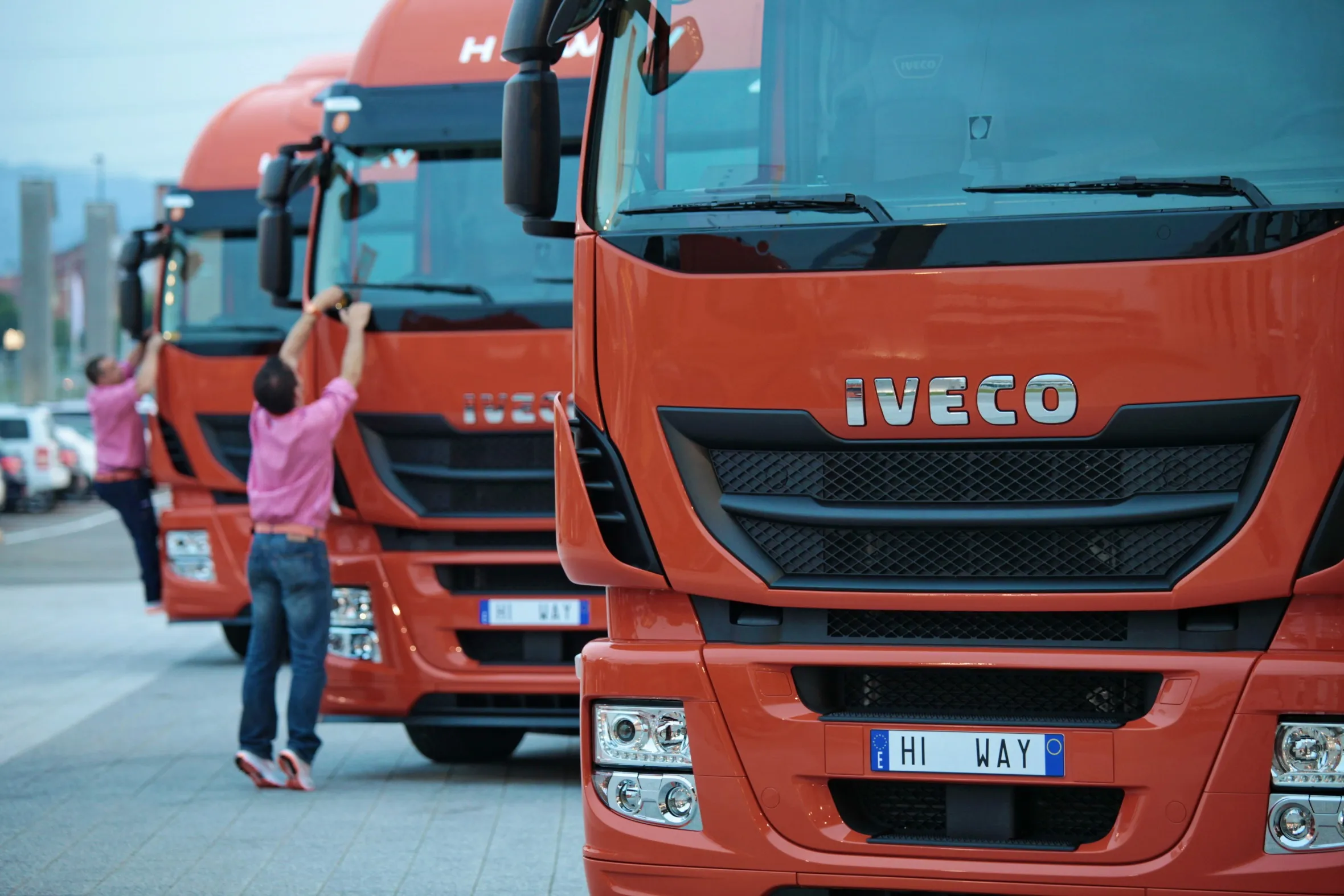 Stralis Hi-Way trucks, manufactured by Iveco SpA.&nbsp;