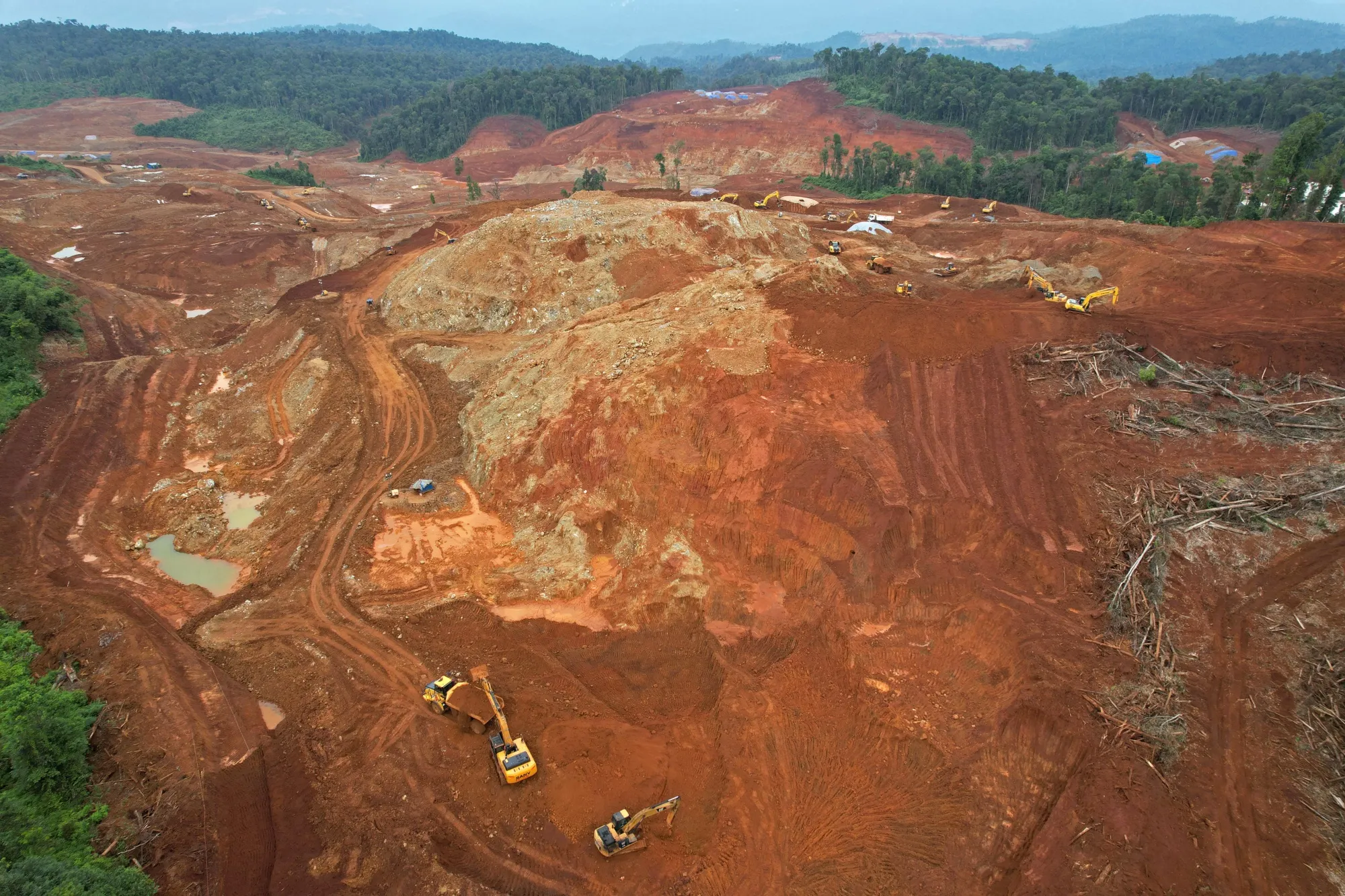 A nickel mine in Indonesia.