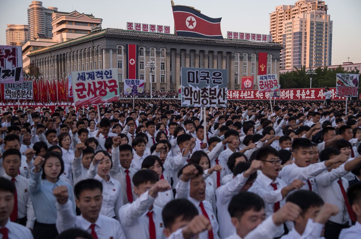 North Korea Stages Anti-U.S. Rally in Battle With Trump ...