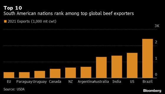 Global Shipping Woes Squeeze More South American Beef Exporters