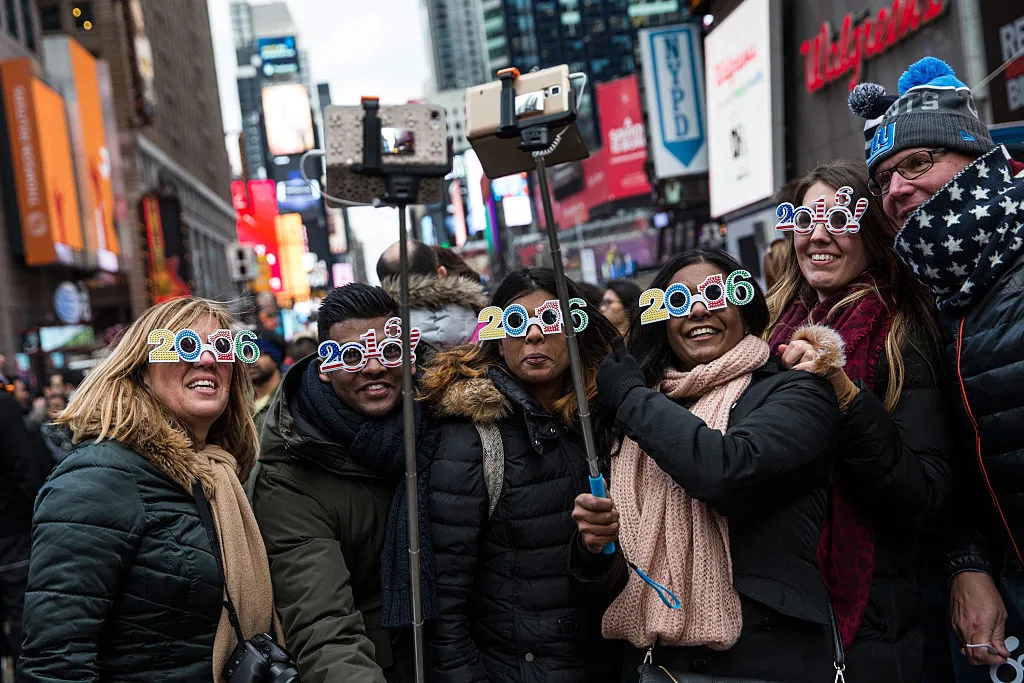 Selfie sticks in Times Square: Totally predictable.
